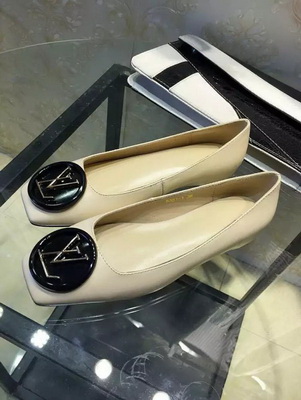 LV Shallow mouth flat shoes Women--019